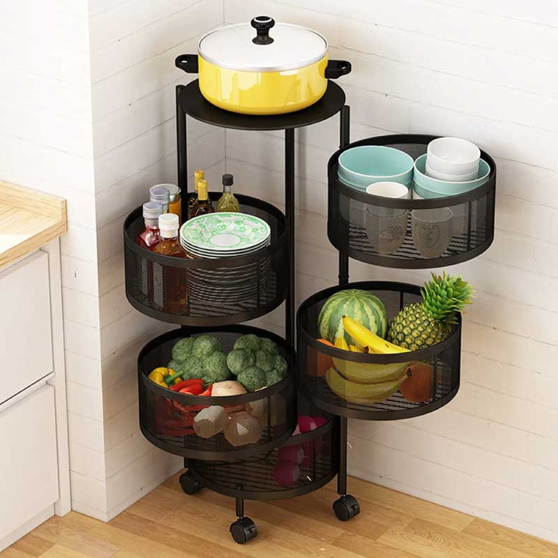 5-layer-round-kitchen-rack-3 5 Layer Round Shape Kitchen Rack