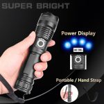 Rechargeable Zoom LED Flashlight USB Torch Light – With Battery - Image 3